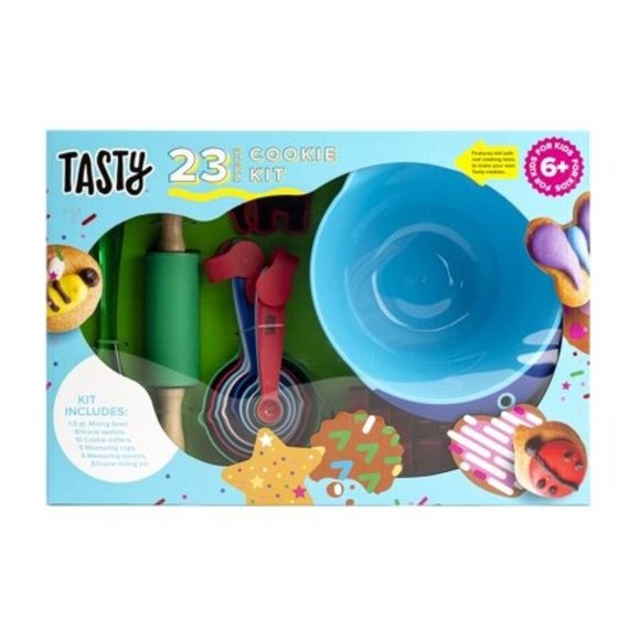Tasty Kits Cookie Baking Gadget Set Real Kid-Safe Baking Tools Multi-color 23 Pi - Picture 1 of 10